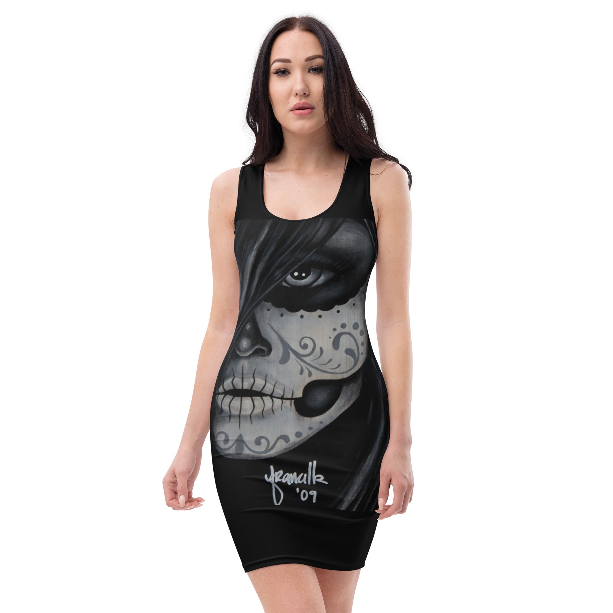 Dia De Los Muertos” Bodycon dress – The Art of Francella