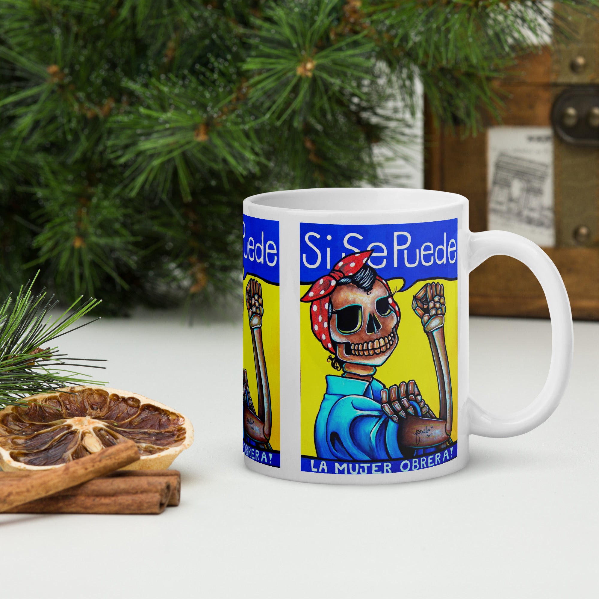 Sí Se Puede White glossy mug