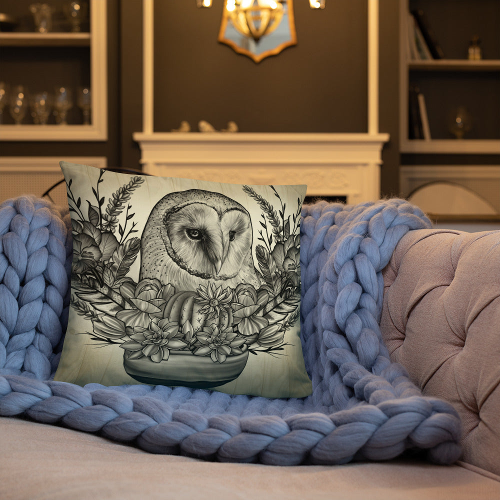 “Nature Owl” Basic Pillow