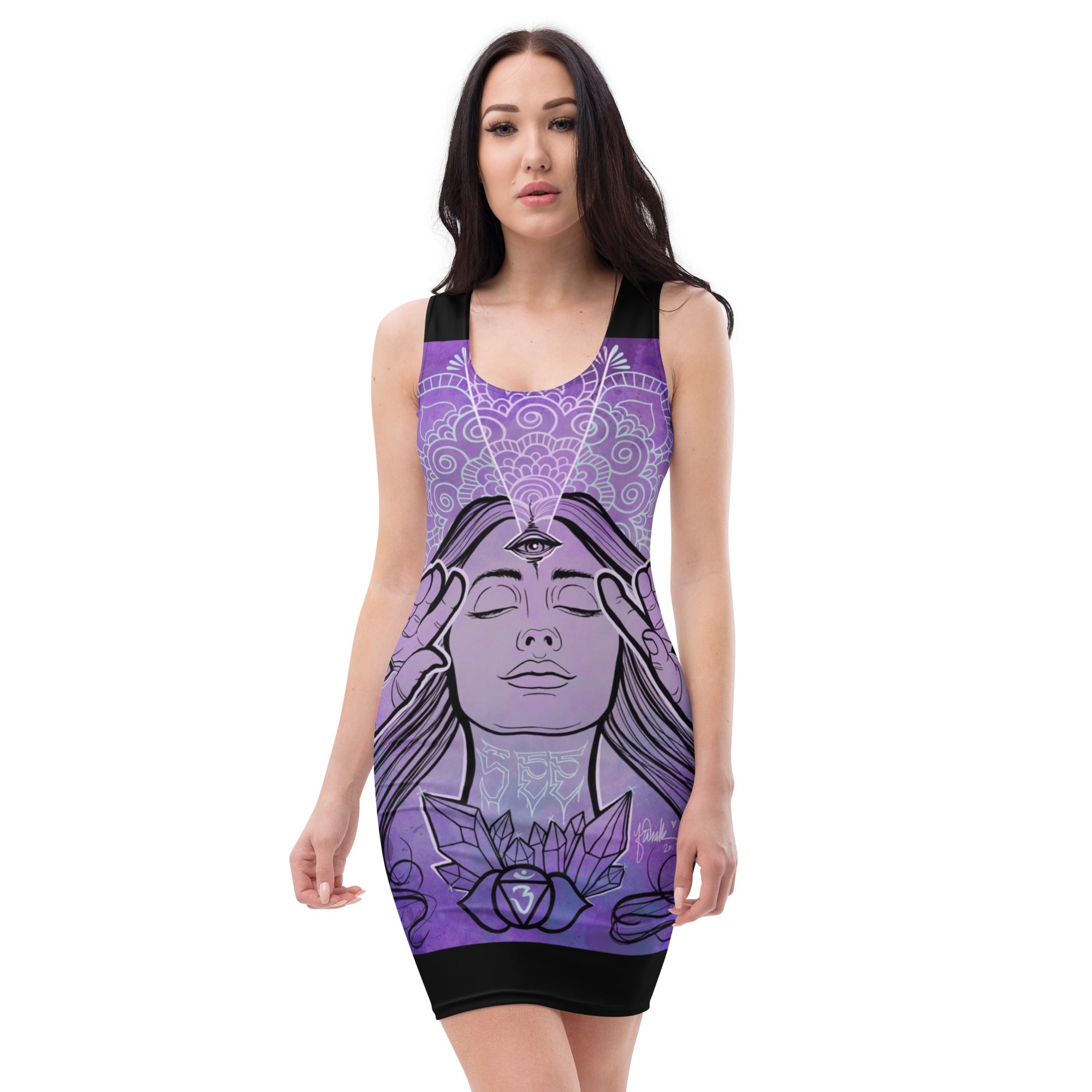 “See” Bodycon dress