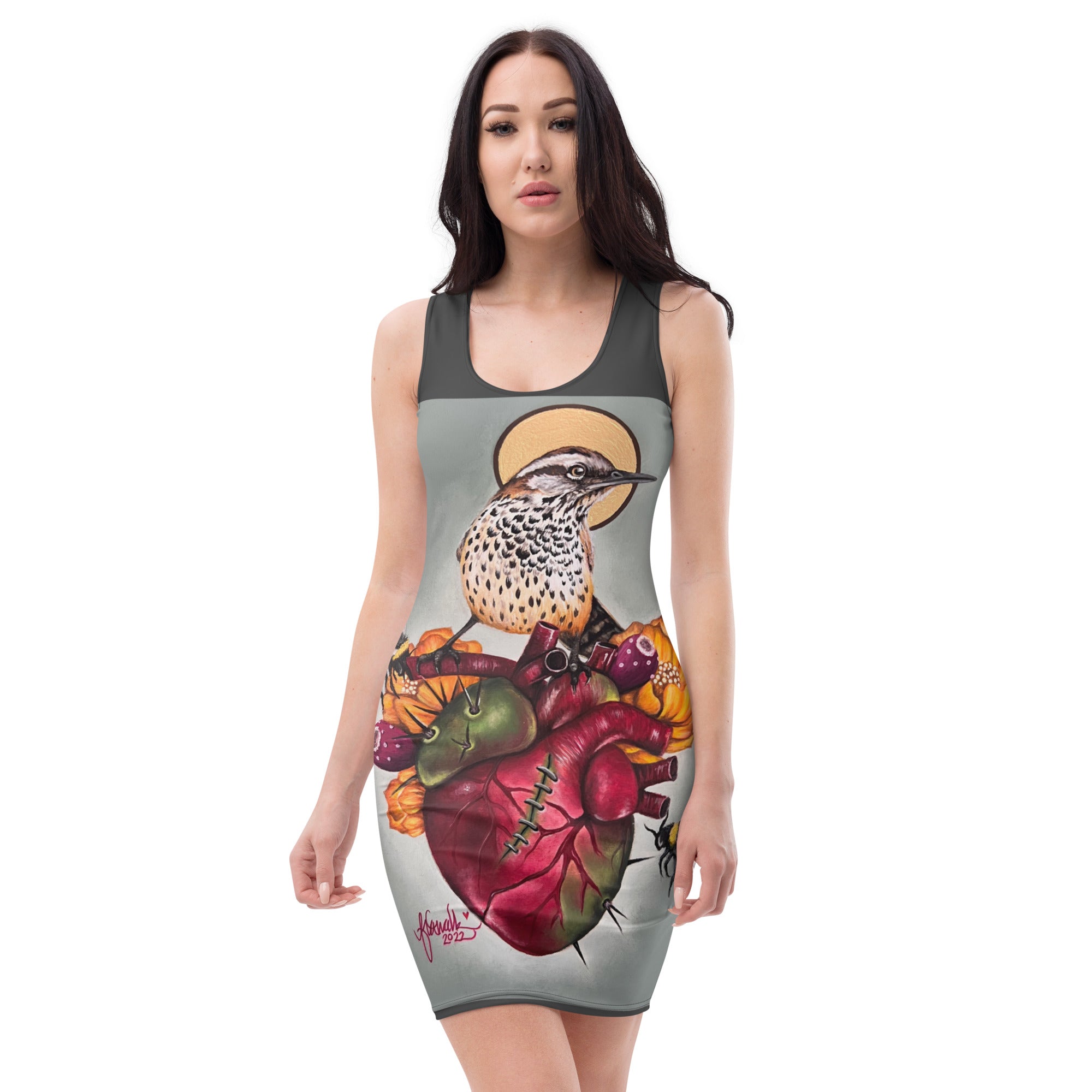 “Nature Heals” Bodycon dress