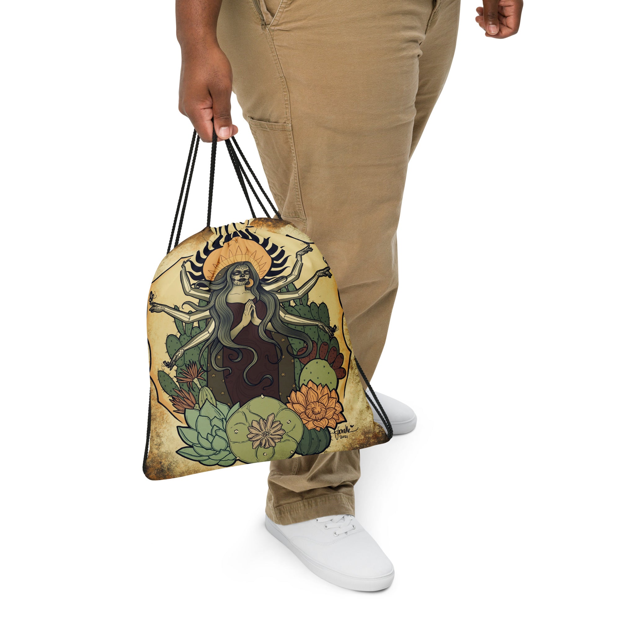 La Madre Drawstring bag