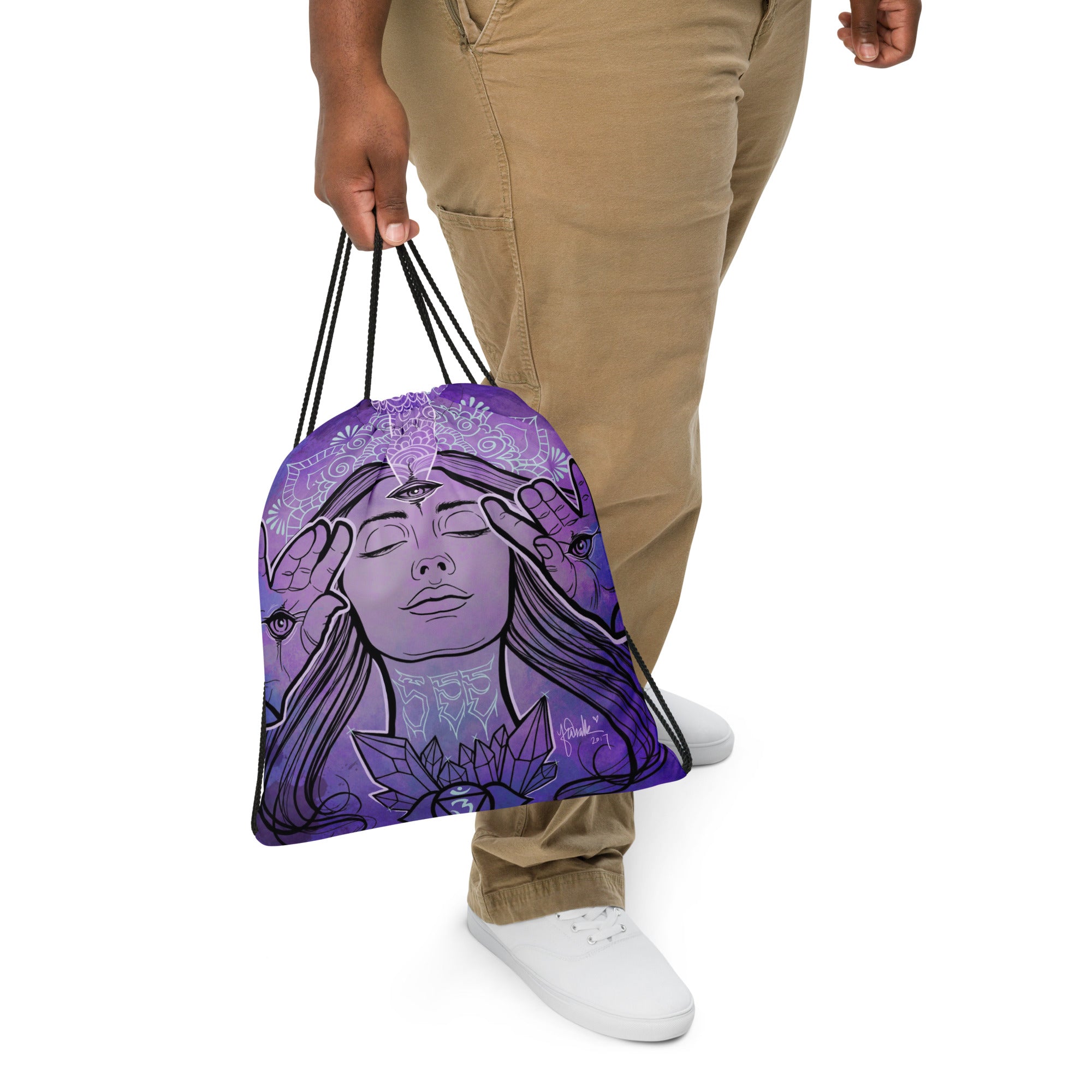 “See” Drawstring bag