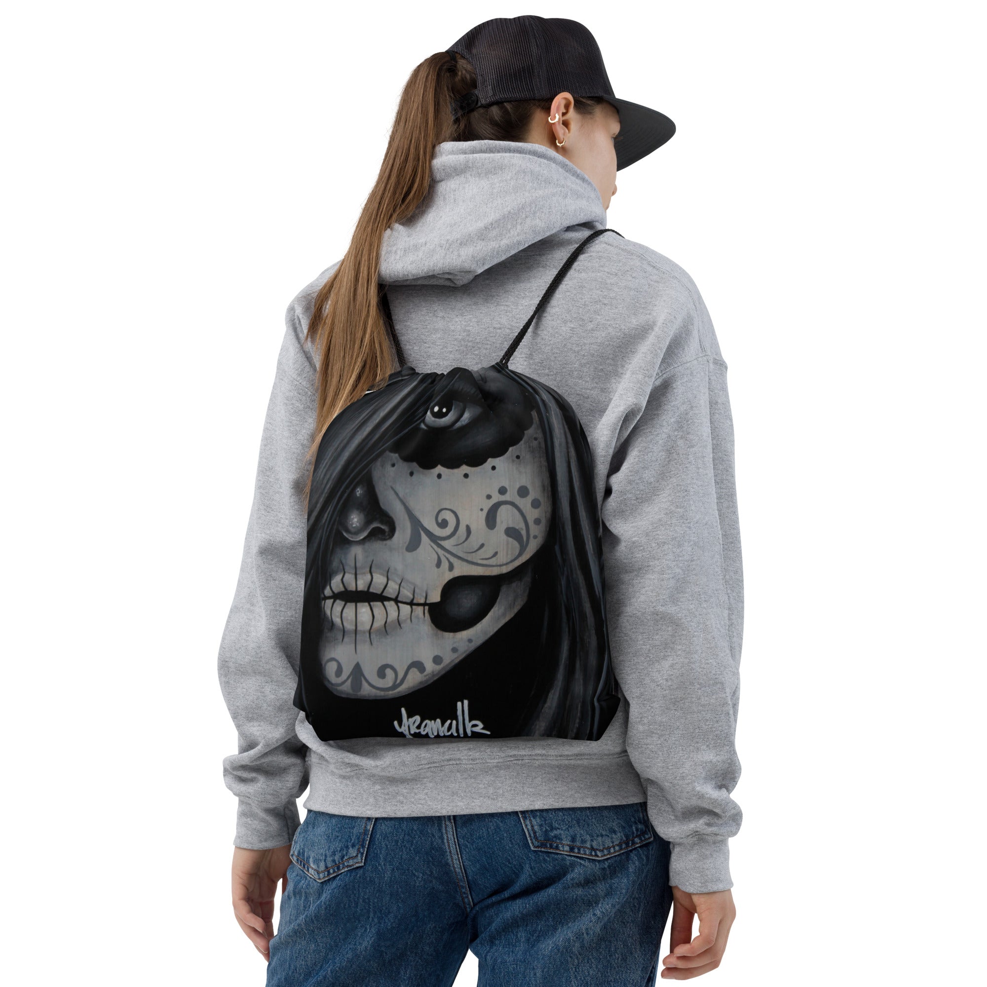 “Dia De Los Muertos” Drawstring bag