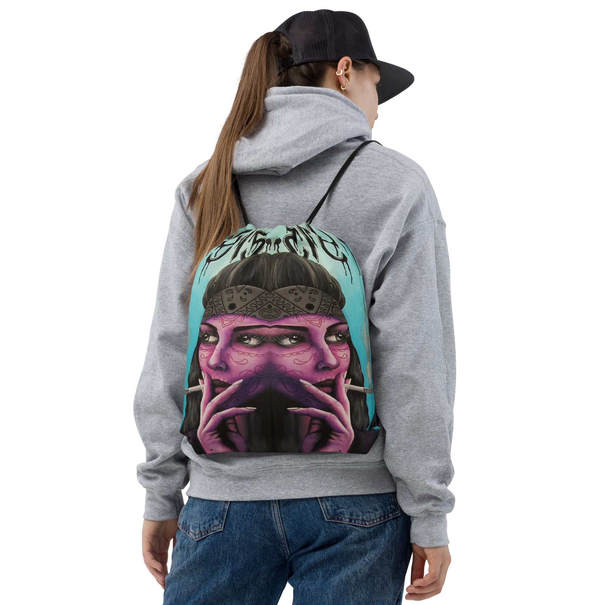 “915 Chola” Drawstring bag