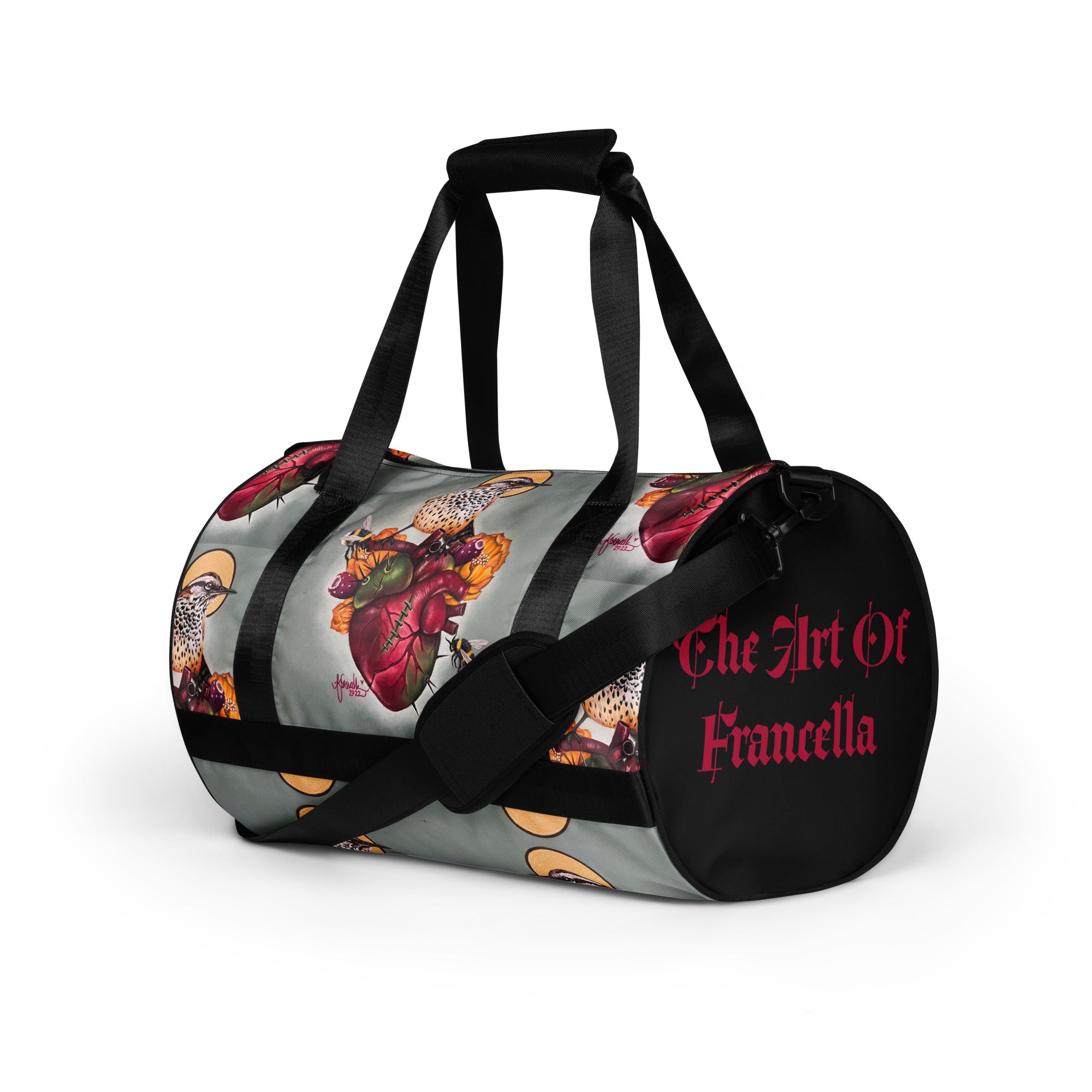 “Nature Heals” All-over print gym bag