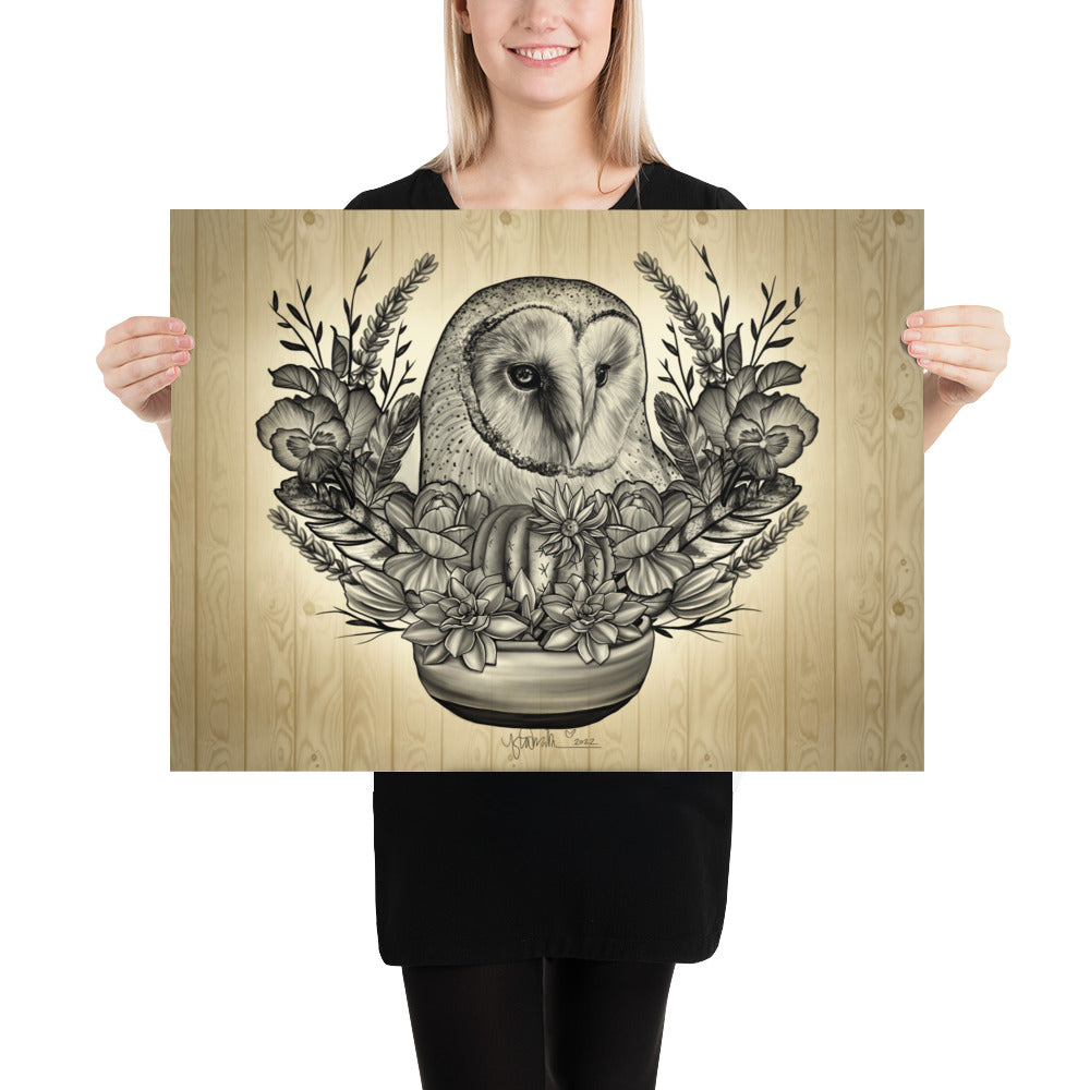 “Nature Owl” Poster