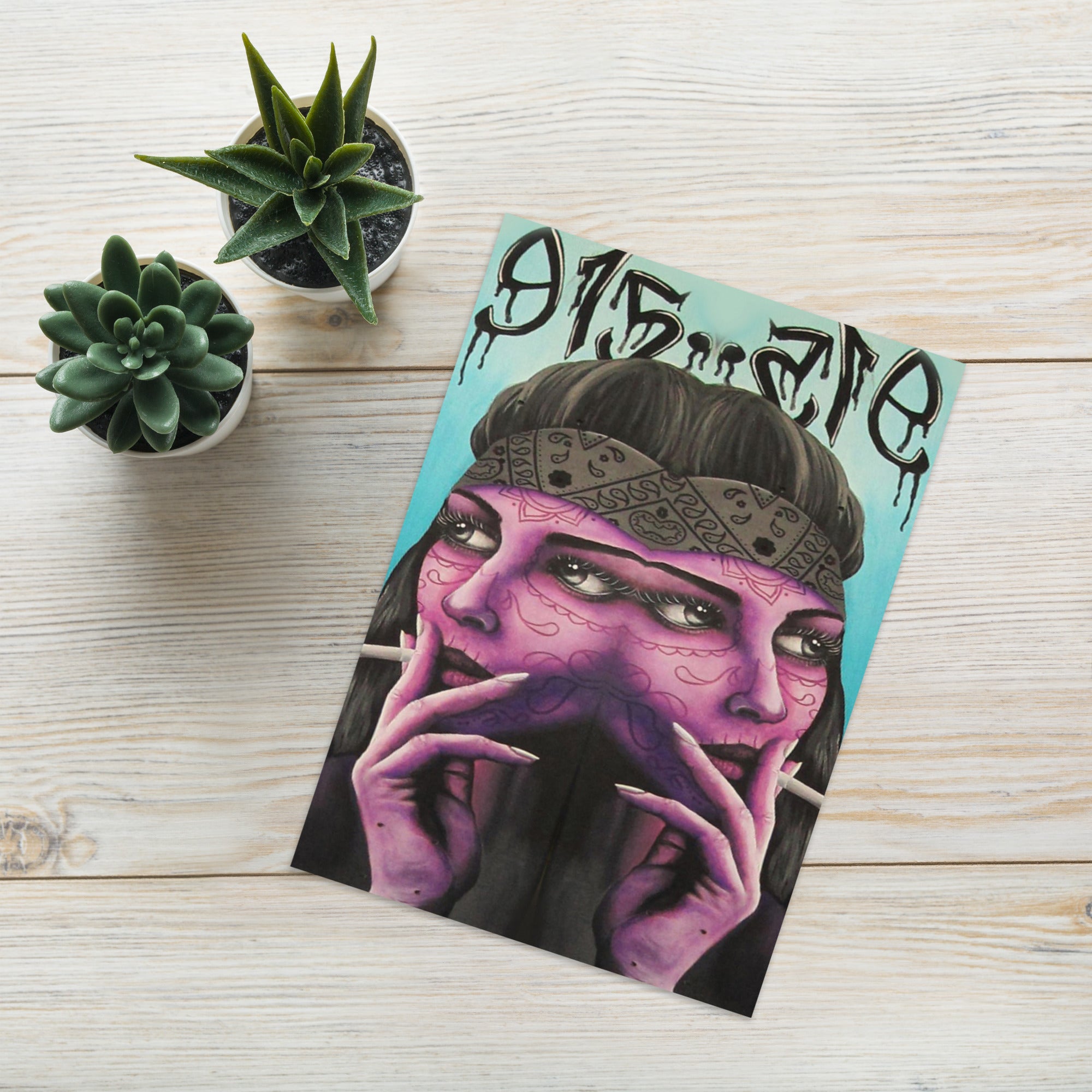 “915 Chola” Greeting card