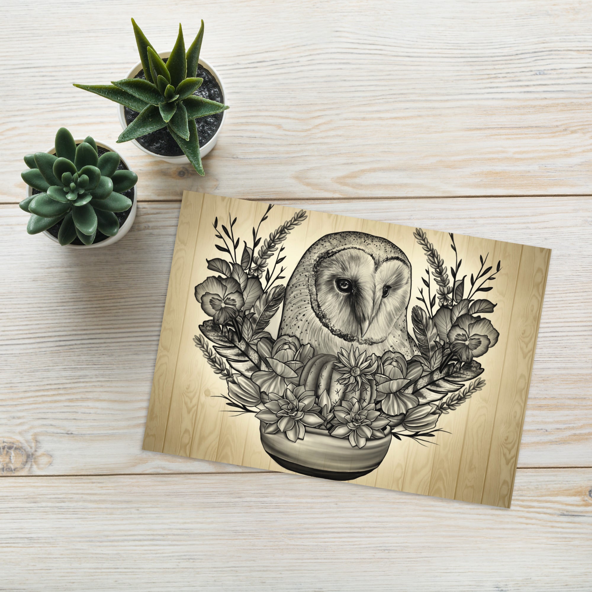 “Nature Owl” Greeting card