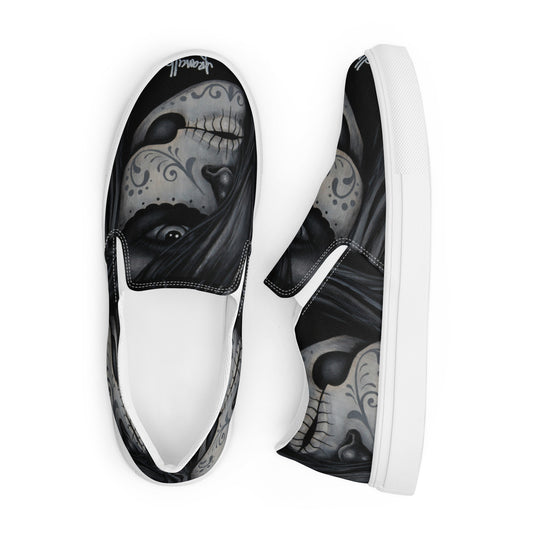 Dia De Los Muertos Men’s slip-on canvas shoes