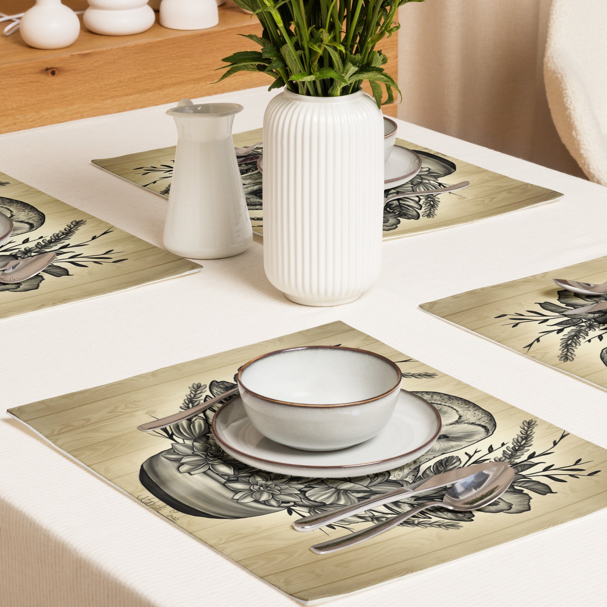 “Nature Owl” Placemat Set