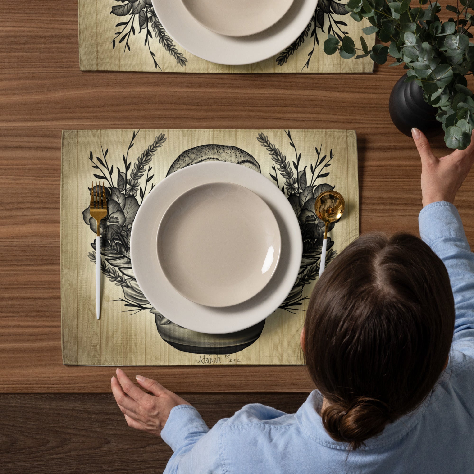 “Nature Owl” Placemat Set