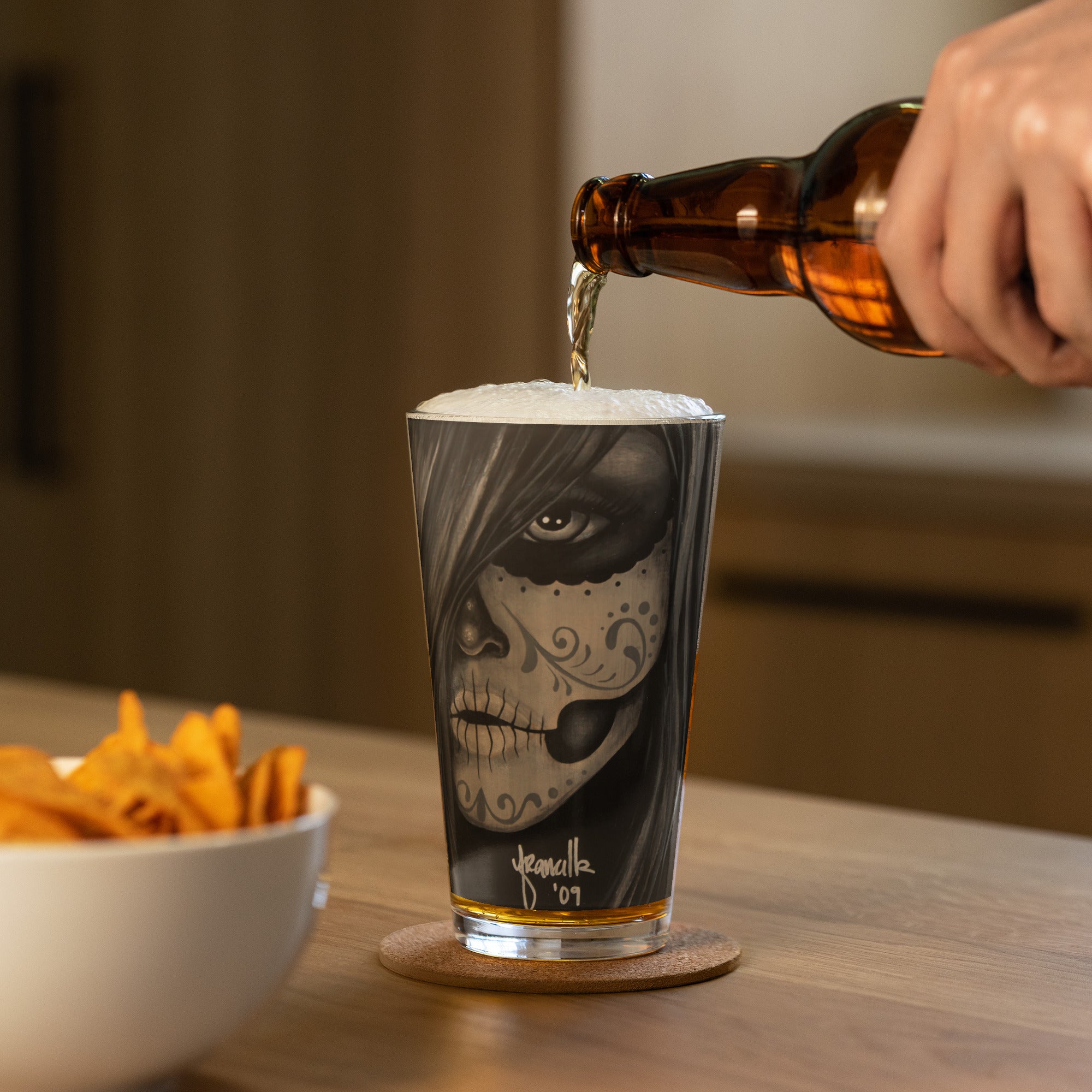 “Dia De Los Muertos” Shaker pint glass