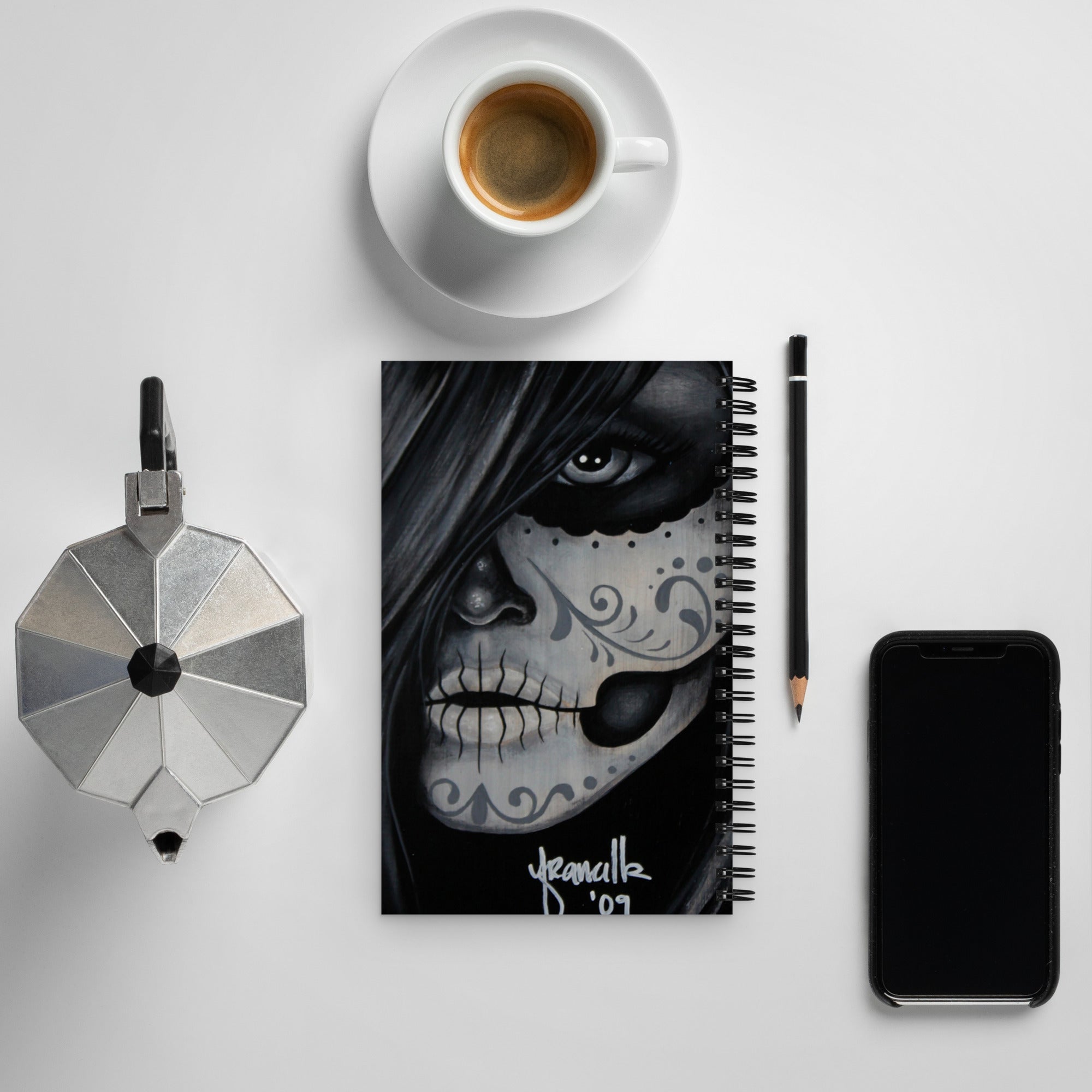 “Dia de Los Muertos” Spiral notebook