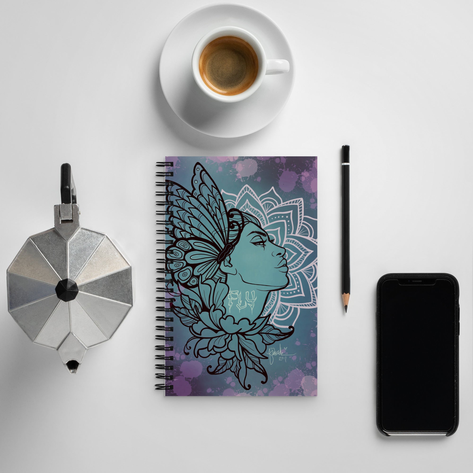 “Fly” Spiral notebook