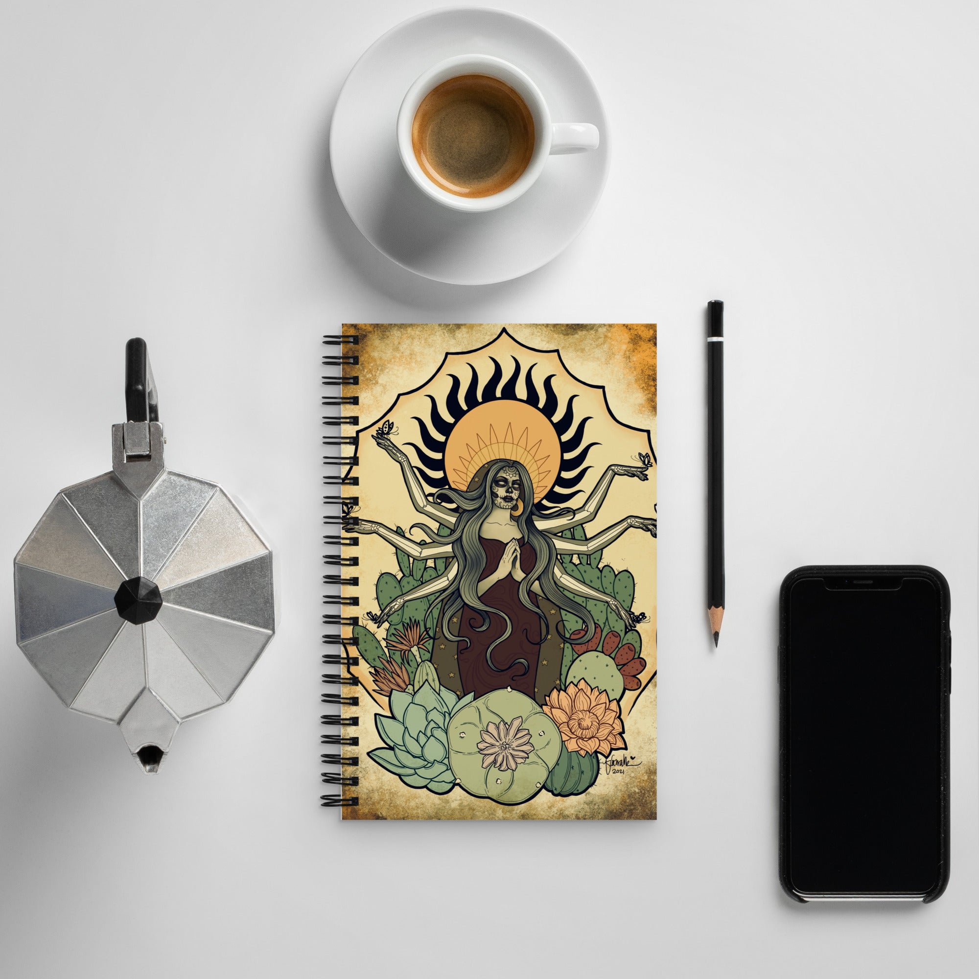 “La Madre” Spiral notebook