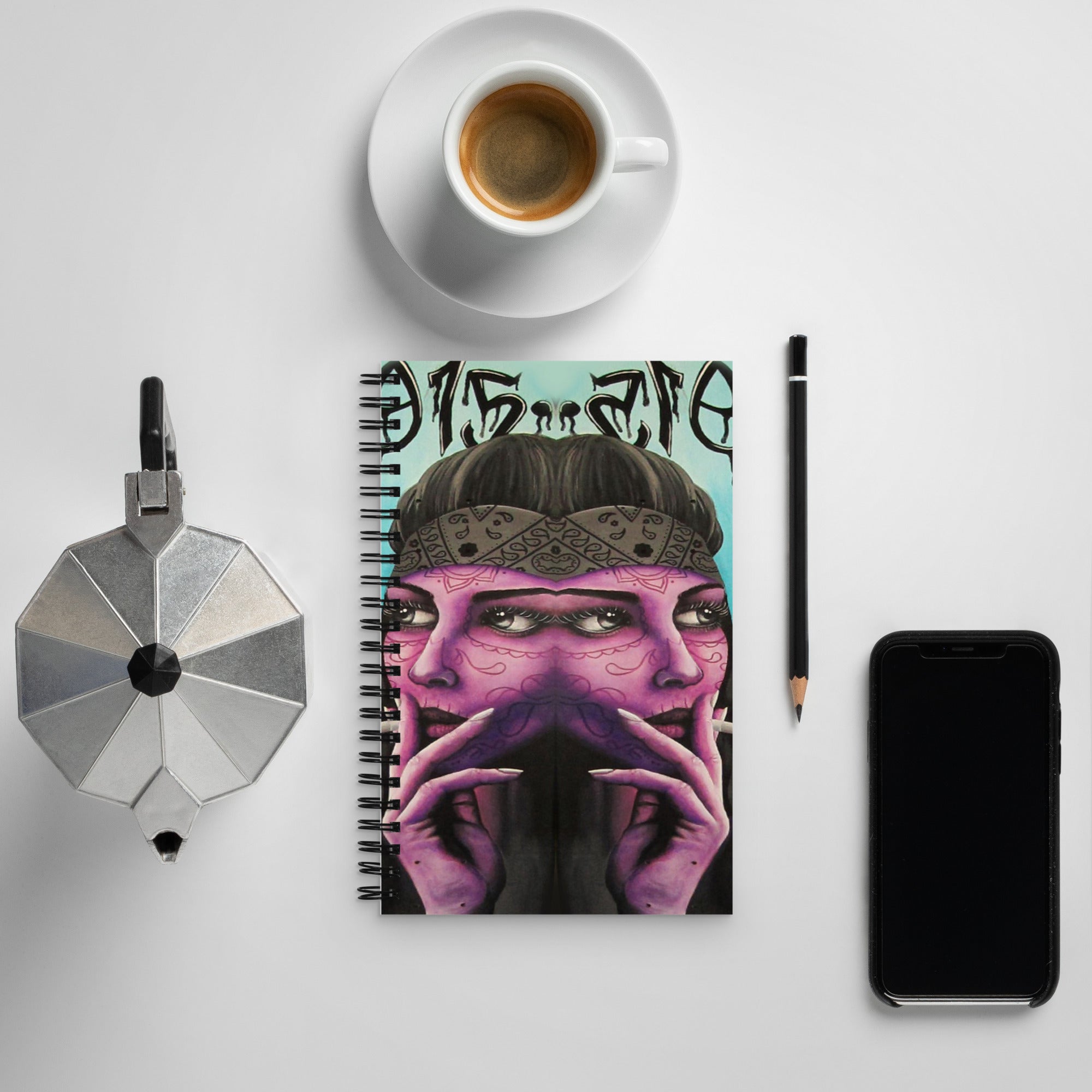 “915 Chola” Spiral notebook