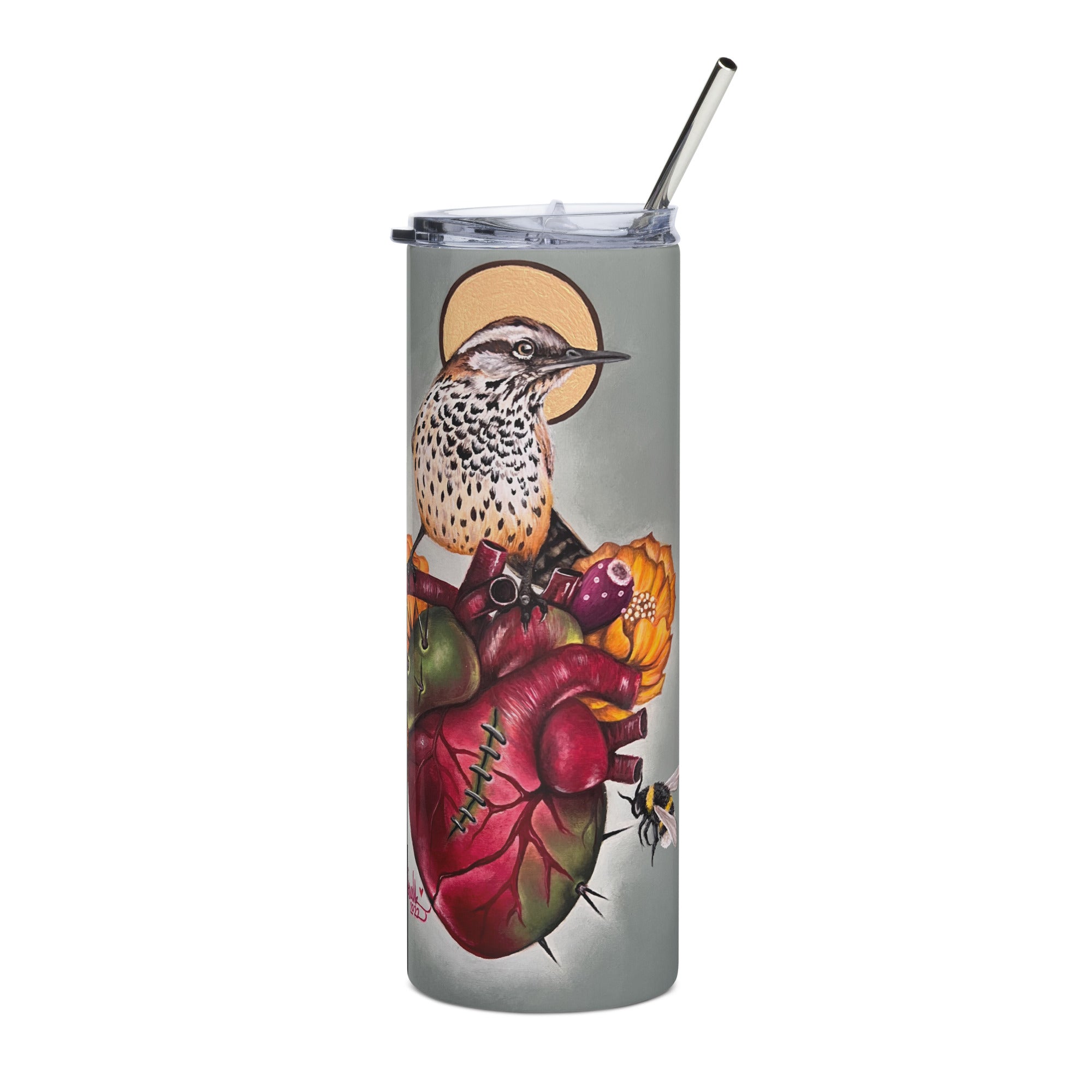 “Nature Heals” Stainless steel tumbler