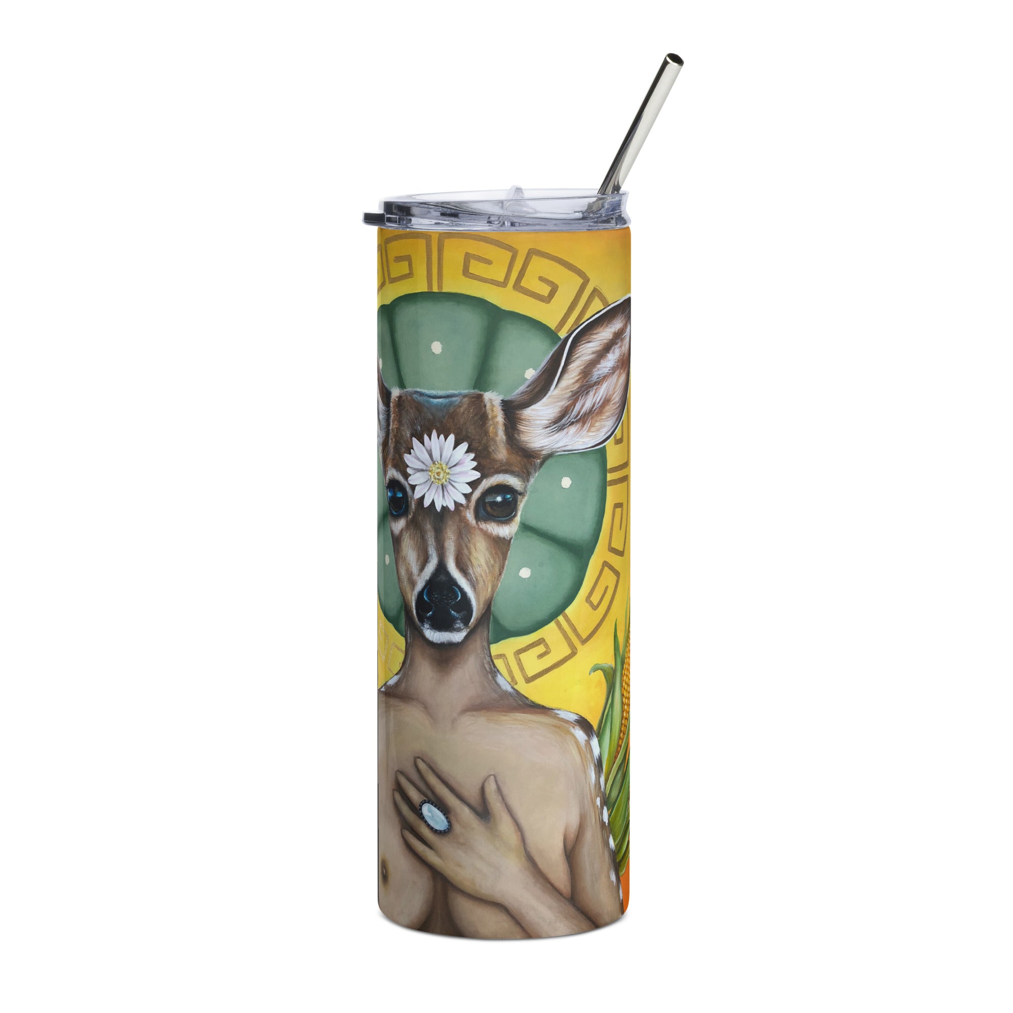 “Deer Medicine” Stainless steel tumbler