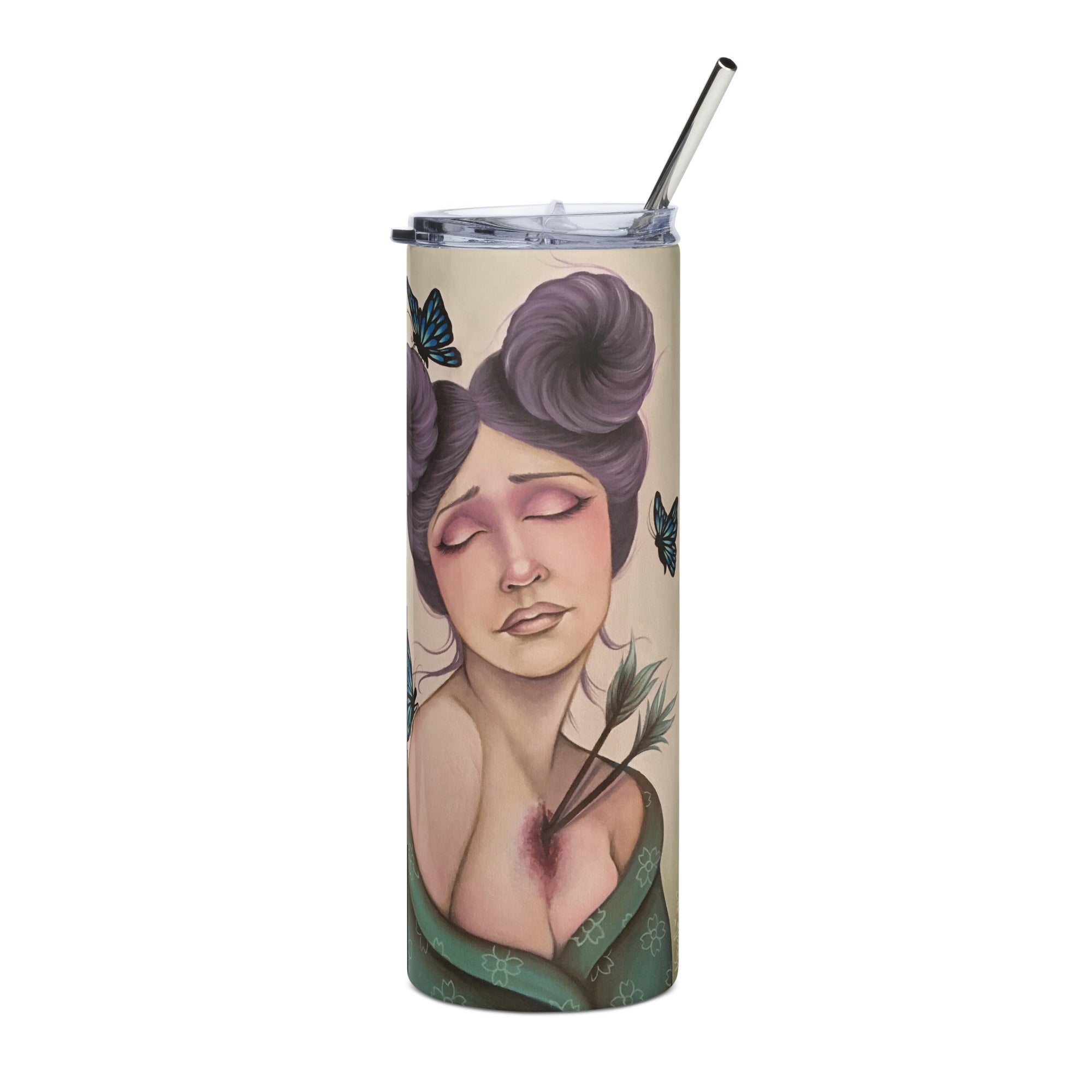 “Metamorphosis” Stainless steel tumbler