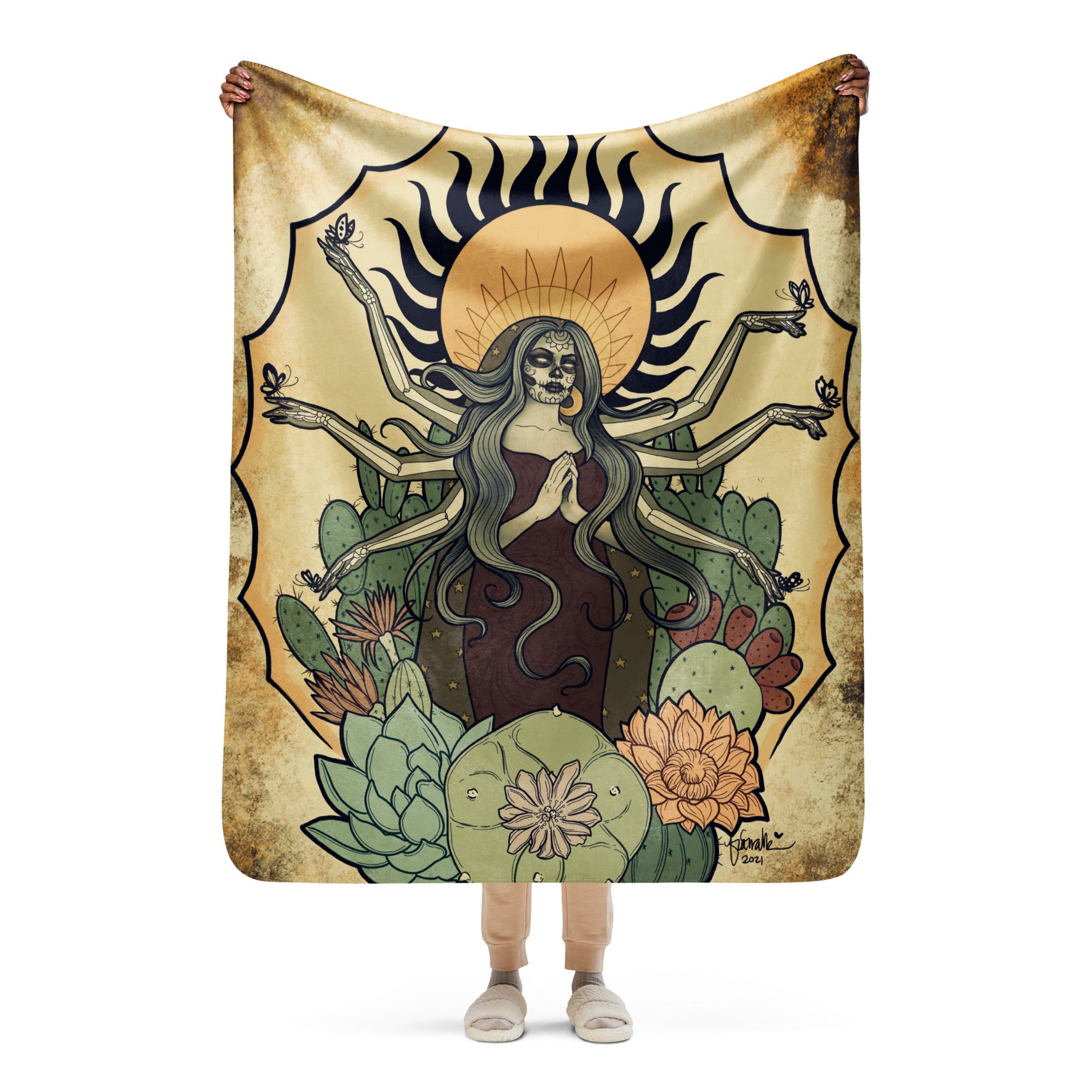 “La Madre” Sherpa blanket