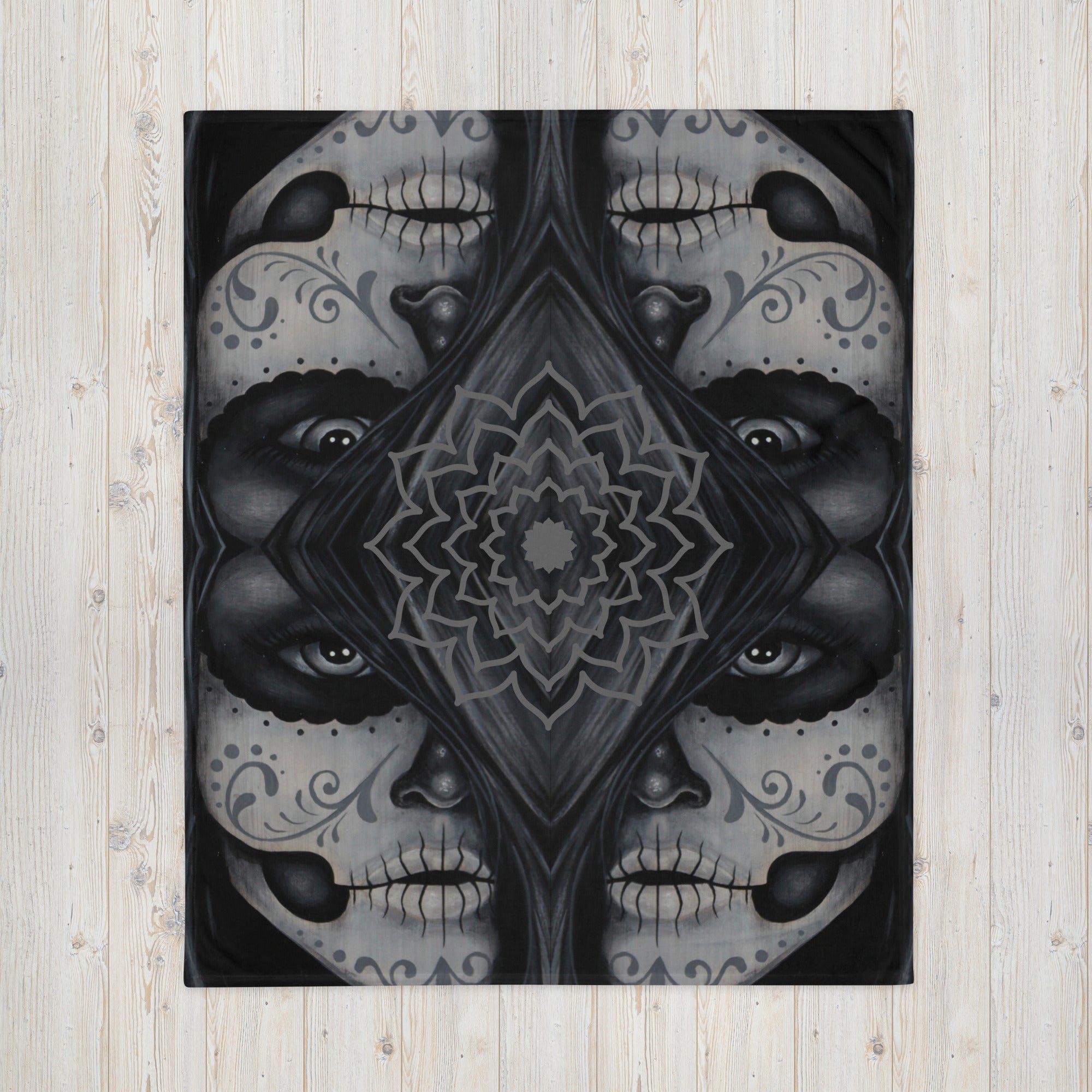 Dia De Los Muertos Throw Blanket