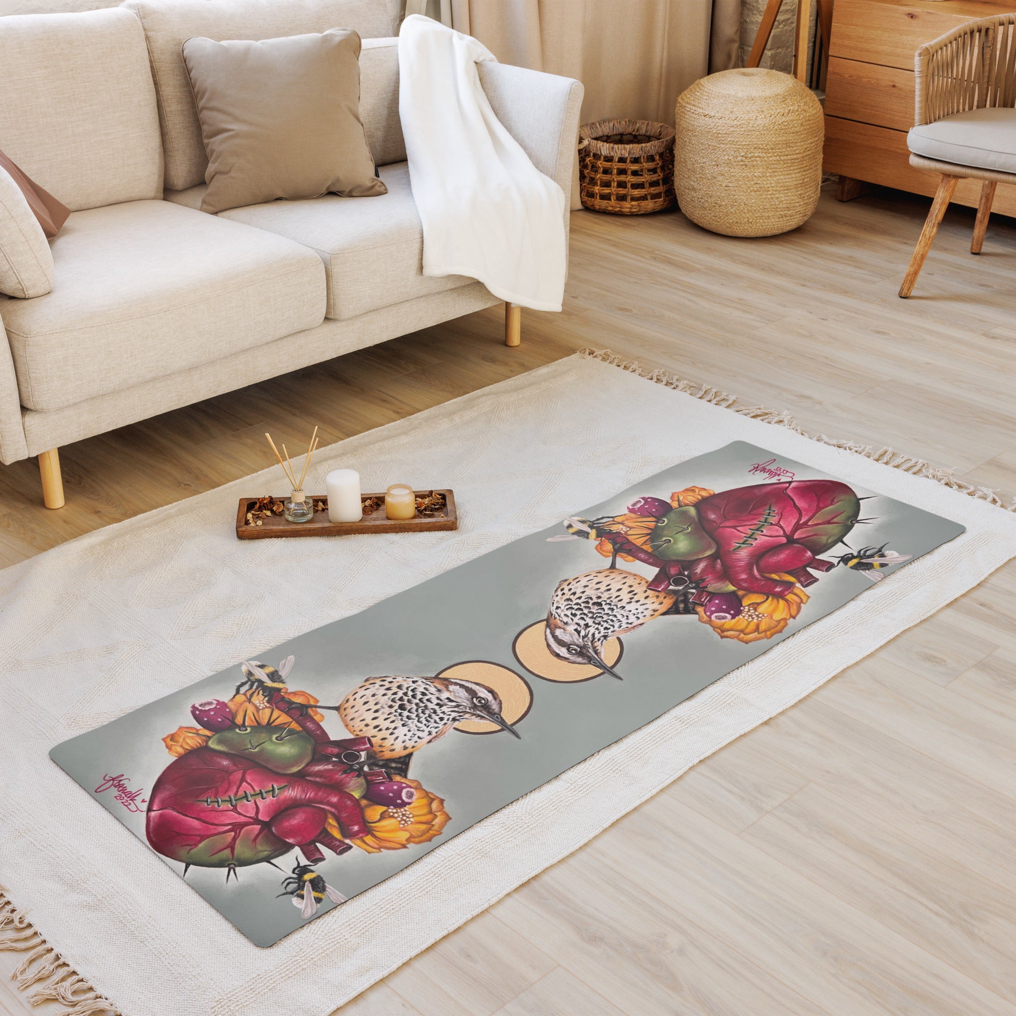 “Nature Heals” Yoga mat